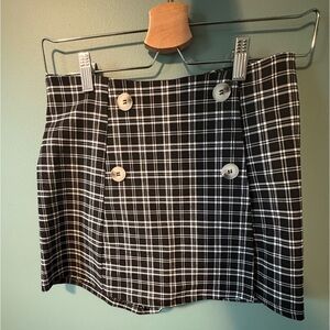 Plaid Skort
